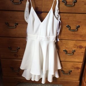 White and gold formal dress!!